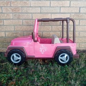 24" Our Generation Pink Jeep
